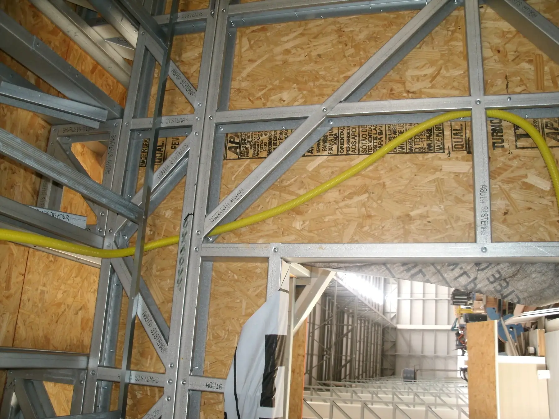 Estruturas demonstrativas em Light Steel Framing.
